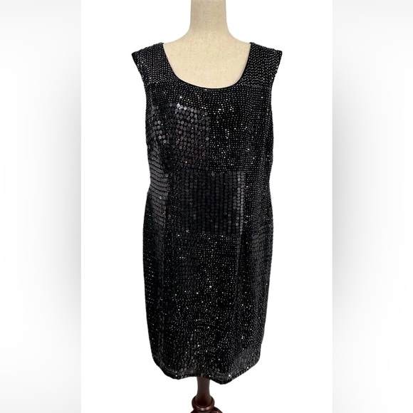 Adrianna Papell Sequin Evening Dress - Picture 1 of 10